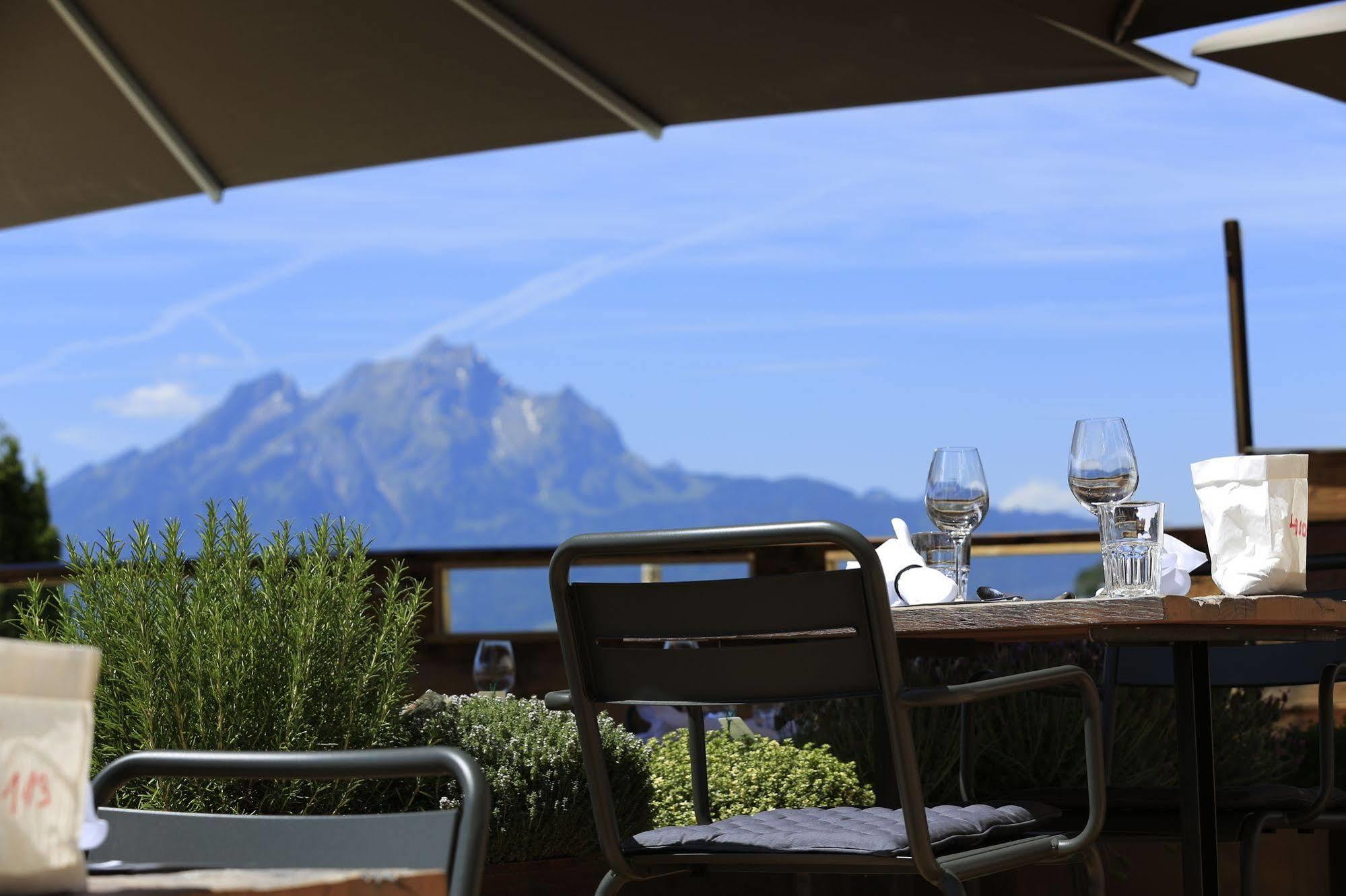 Alpenblick Weggis - Panorama & Alpen Chic Hotel Dış mekan fotoğraf